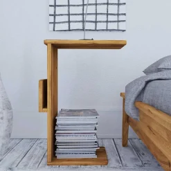 Wohnen Betten<190 cm Bettanlage im Retro Design - Hardus (dreiteilig)