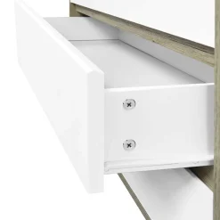 Wohnen Kommoden<80 cm breite Hochkommode im Skandi Design - Genyna