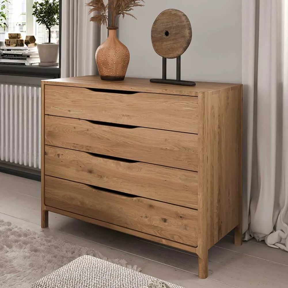 Wohnen Kommoden<95 cm breite Kommode mit vier Schubladen - Laida