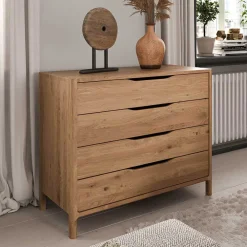 Wohnen Kommoden<95 cm breite Kommode mit vier Schubladen - Laida