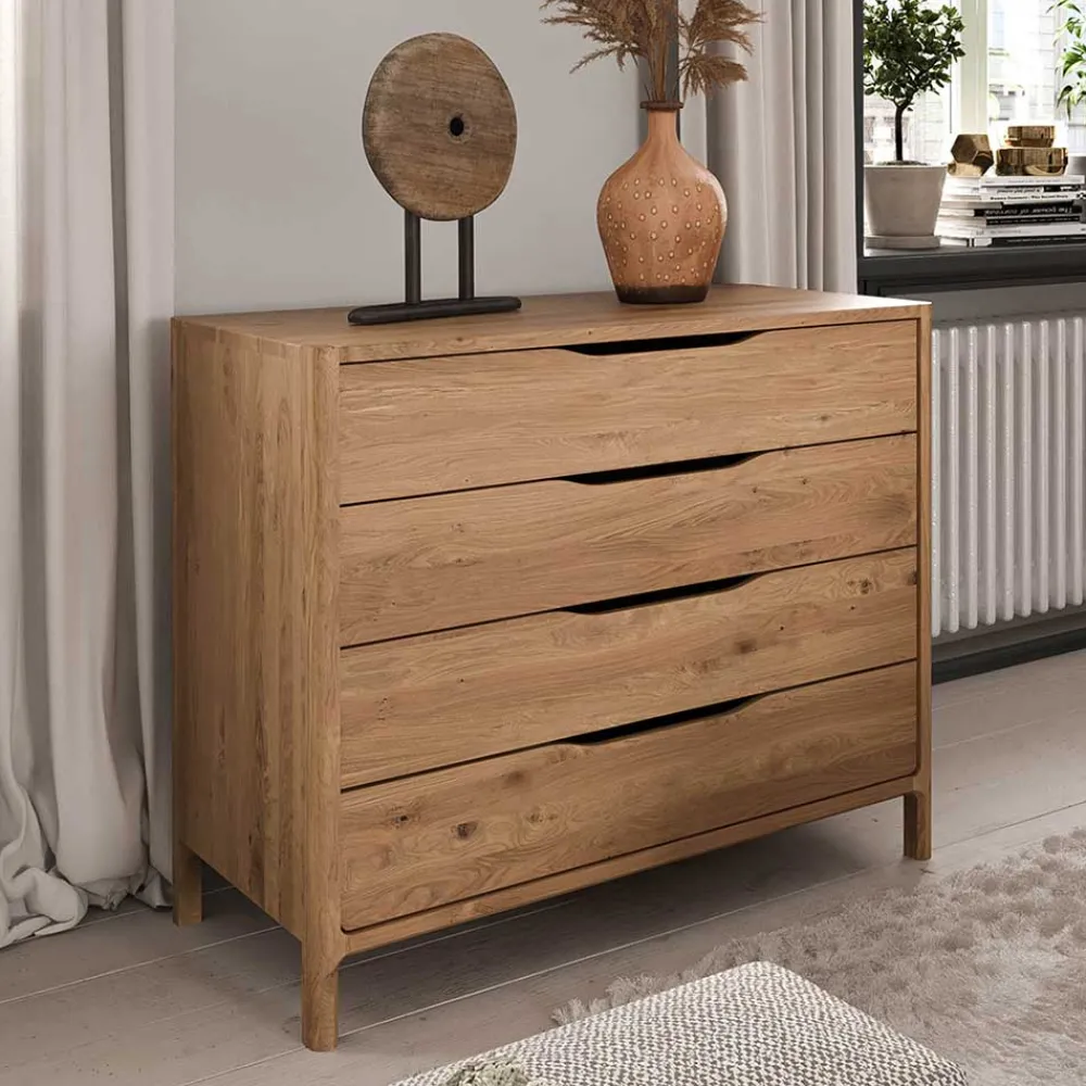 Wohnen Kommoden<95 cm breite Kommode mit vier Schubladen - Laida
