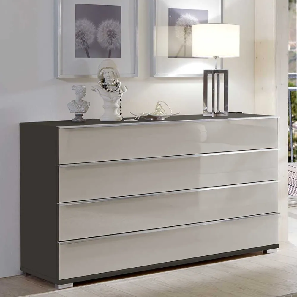 Wohnen Sideboards<149 cm breite Kommode mit vier Schubladen - Korcula