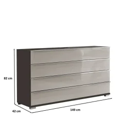 Wohnen Sideboards<149 cm breite Kommode mit vier Schubladen - Korcula