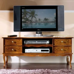 Wohnen Tv & Hifi-Möbel|Lowboards<123 cm breite TV Kommode Agosto im Barockstil