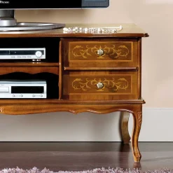 Wohnen Tv & Hifi-Möbel|Lowboards<123 cm breite TV Kommode Agosto im Barockstil