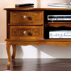 Wohnen Tv & Hifi-Möbel|Lowboards<123 cm breite TV Kommode Agosto im Barockstil