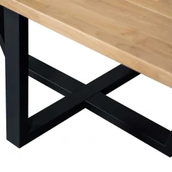 Wohnen Tische<240 cm breiter Esszimmertisch aus Eichenholz - Serinina