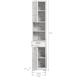 Wohnen Schränke<37 cm breiter Hochschrank fürs Badezimmer - Henriette