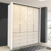 Wohnen Kleiderschränke<200 cm breiter Kleiderschrank mit acht Schubladen - Zidarie