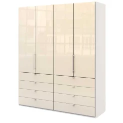 Wohnen Kleiderschränke<200 cm breiter Kleiderschrank mit acht Schubladen - Zidarie
