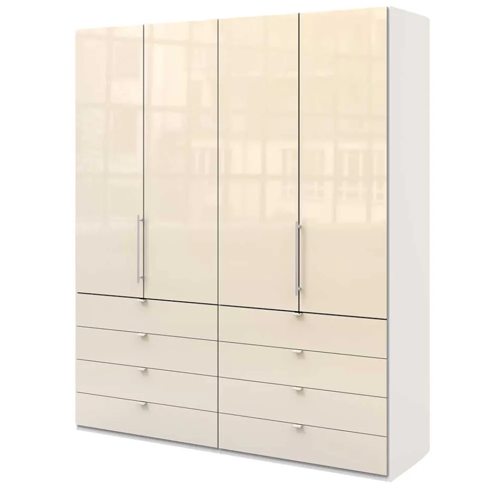 Wohnen Kleiderschränke<200 cm breiter Kleiderschrank mit acht Schubladen - Zidarie