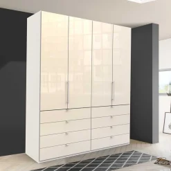 Wohnen Kleiderschränke<200 cm breiter Kleiderschrank mit acht Schubladen - Zidarie