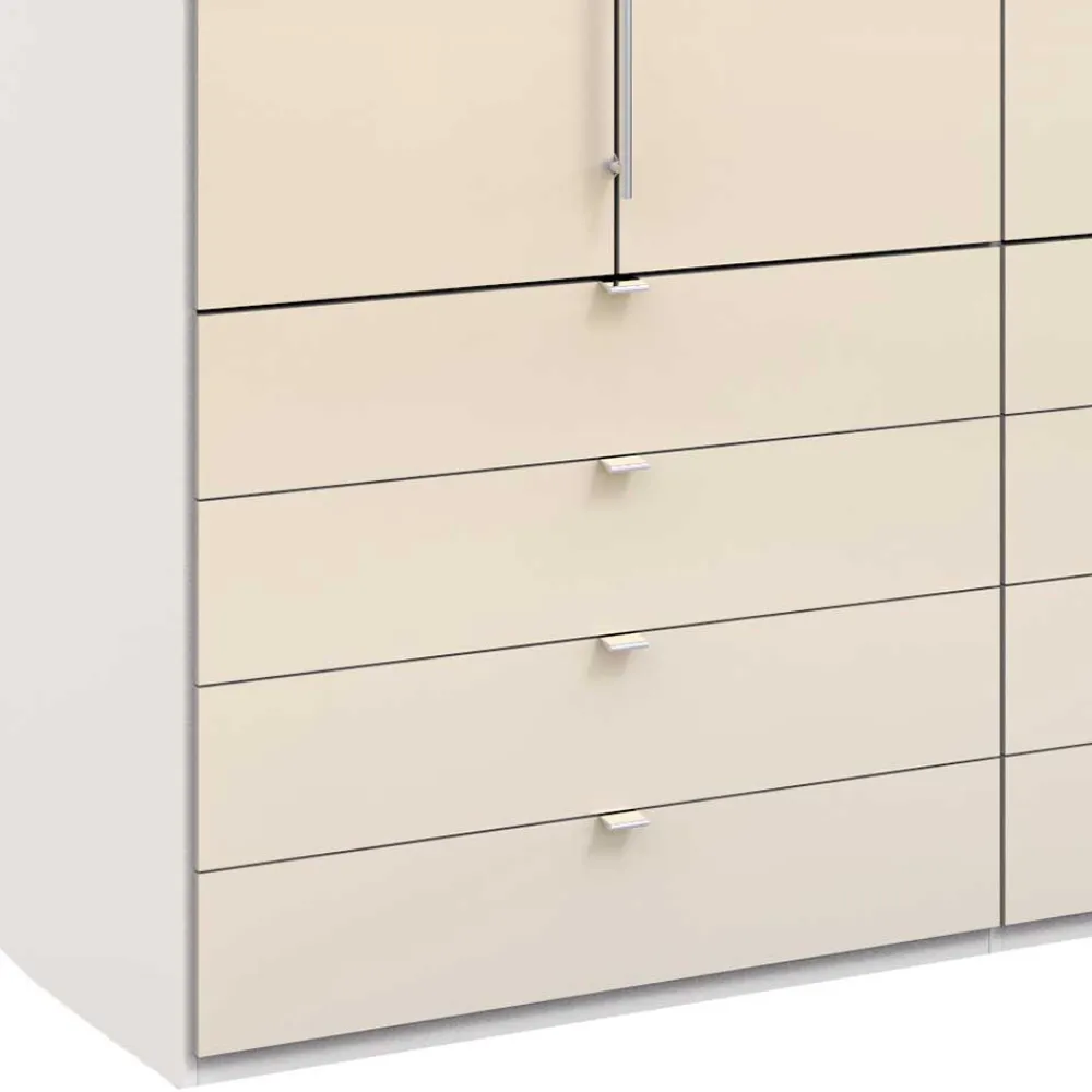 Wohnen Kleiderschränke<200 cm breiter Kleiderschrank mit acht Schubladen - Zidarie
