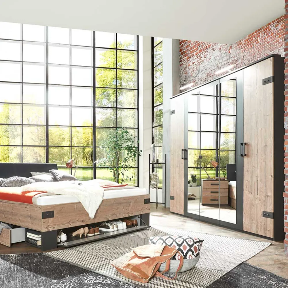 Wohnen Kleiderschränke<225 cm breiter Kleiderschrank modern - Ardila