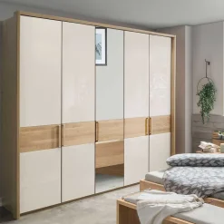Wohnen Kleiderschränke|Schränke<250 cm breiter Schlafzimmerschrank mit 5 Türen - Emdsiva III