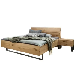 Wohnen Betten<140 cm breites Bett im Industry Style - Siestago