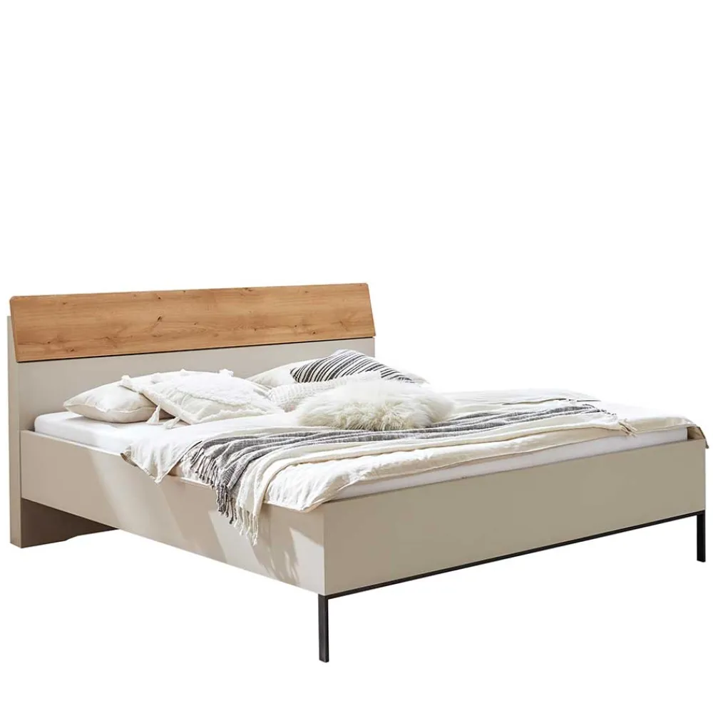 Wohnen Betten<180 cm breites Doppelbett in modernem Design - Kezmina