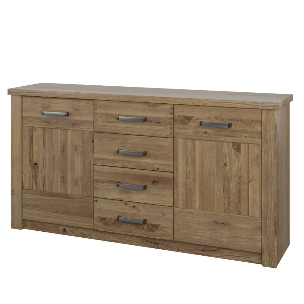 Wohnen Sideboards<165 cm breites Flur-Sideboard mit Metallgriffen - Riostar