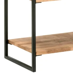 Wohnen Regale<60 cm breites Industrial-Regal aus Wildeichenholz - Ingbo