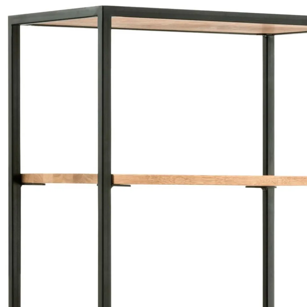 Wohnen Regale<60 cm breites Industrial-Regal aus Wildeichenholz - Ingbo