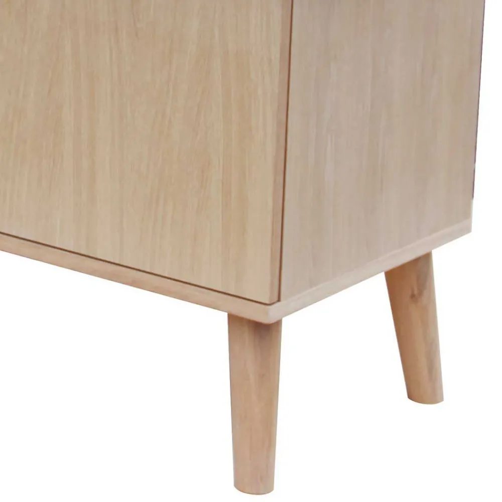 Wohnen Tv & Hifi-Möbel|Lowboards<150 cm breites Retro TV Board in Eiche - Saimoon