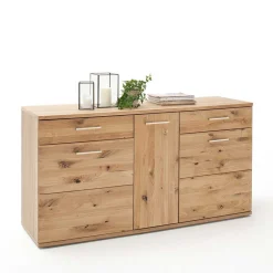 Wohnen Sideboards<150 cm breites Sideboard aus Echtholz - Crokas