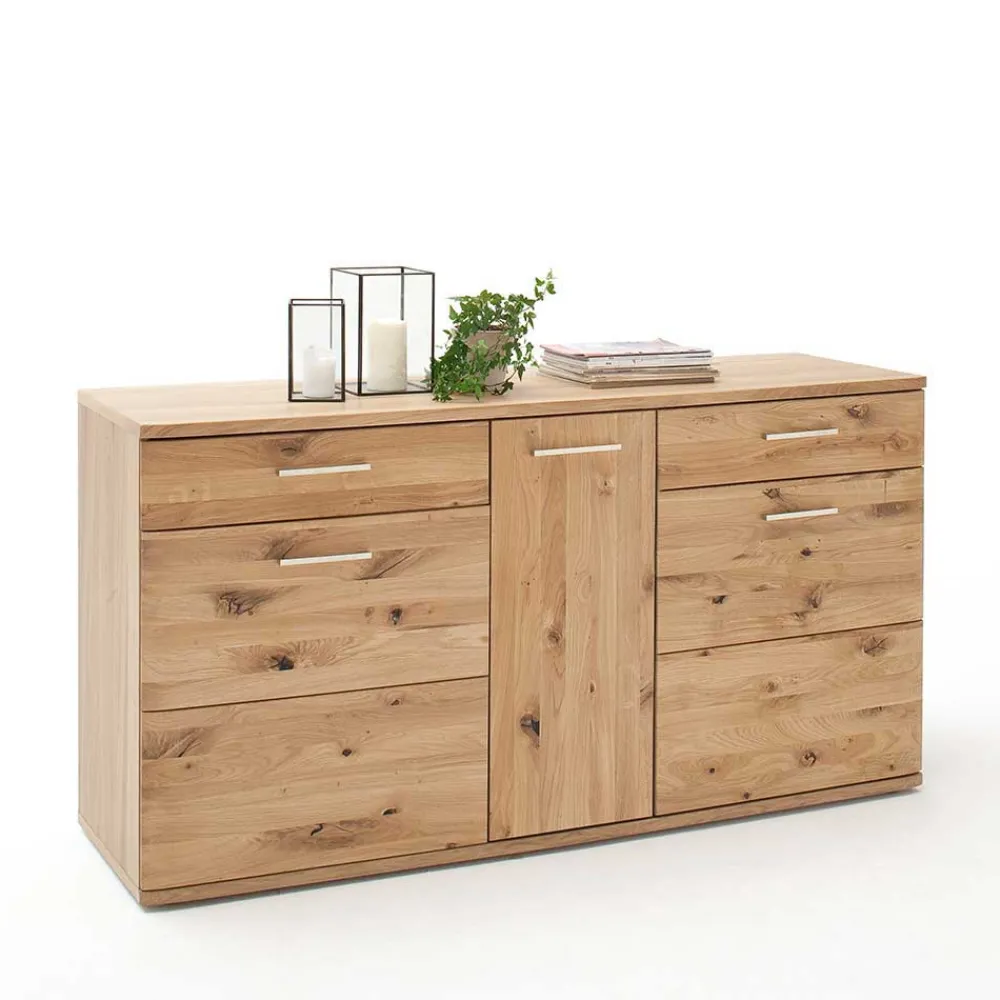 Wohnen Sideboards<150 cm breites Sideboard aus Echtholz - Crokas