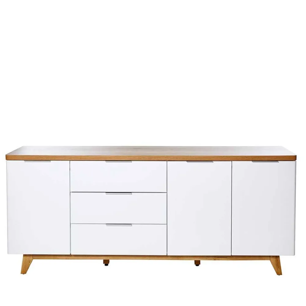 Wohnen Tv & Hifi-Möbel<180 cm breites Sideboard in Weiß - Xuana