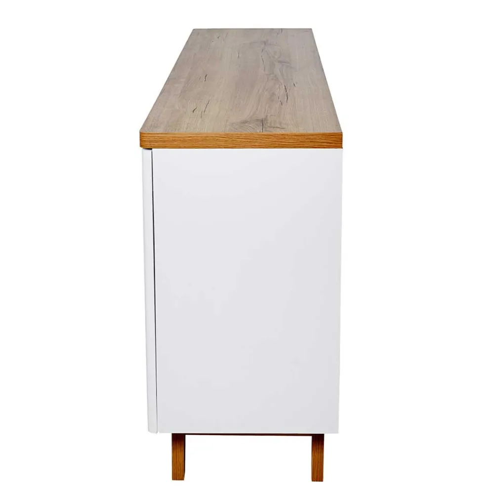 Wohnen Tv & Hifi-Möbel<180 cm breites Sideboard in Weiß - Xuana