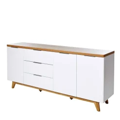 Wohnen Tv & Hifi-Möbel<180 cm breites Sideboard in Weiß - Xuana