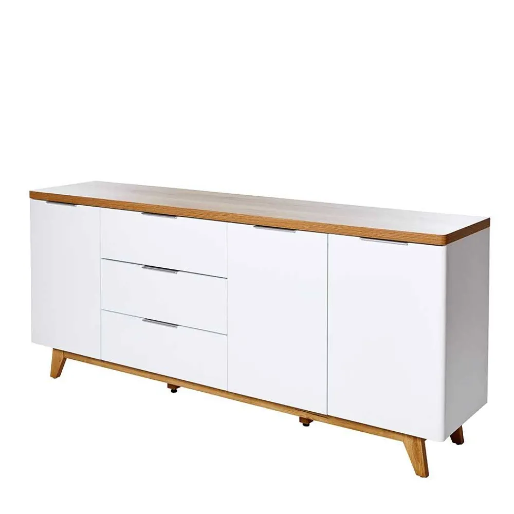 Wohnen Tv & Hifi-Möbel<180 cm breites Sideboard in Weiß - Xuana