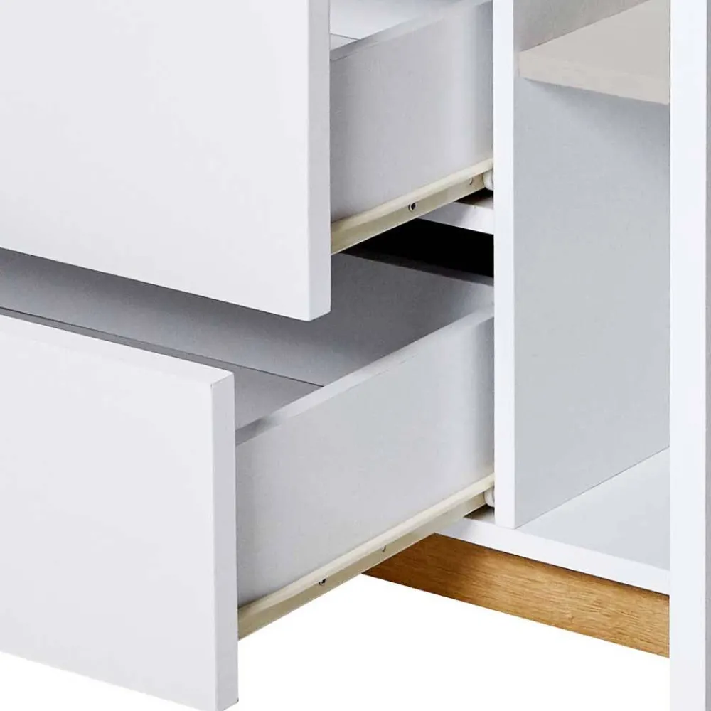 Wohnen Tv & Hifi-Möbel<180 cm breites Sideboard in Weiß - Xuana