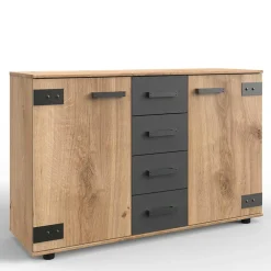 Wohnen Sideboards<130 cm breites Sideboard in Plankeneiche NB - Enegal
