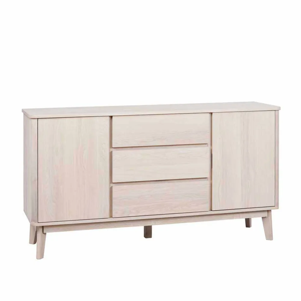 Wohnen Sideboards<152 cm breites Sideboard in White Wash - Navassa