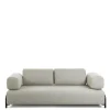 Wohnen Sofas<232 cm breites Webstoff Sofa in Beige - Aberdeens