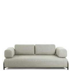 Wohnen Sofas<232 cm breites Webstoff Sofa in Beige - Aberdeens