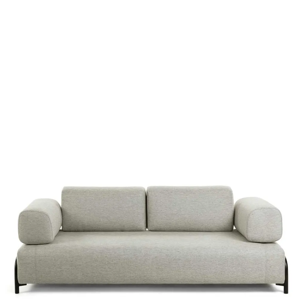 Wohnen Sofas<232 cm breites Webstoff Sofa in Beige - Aberdeens