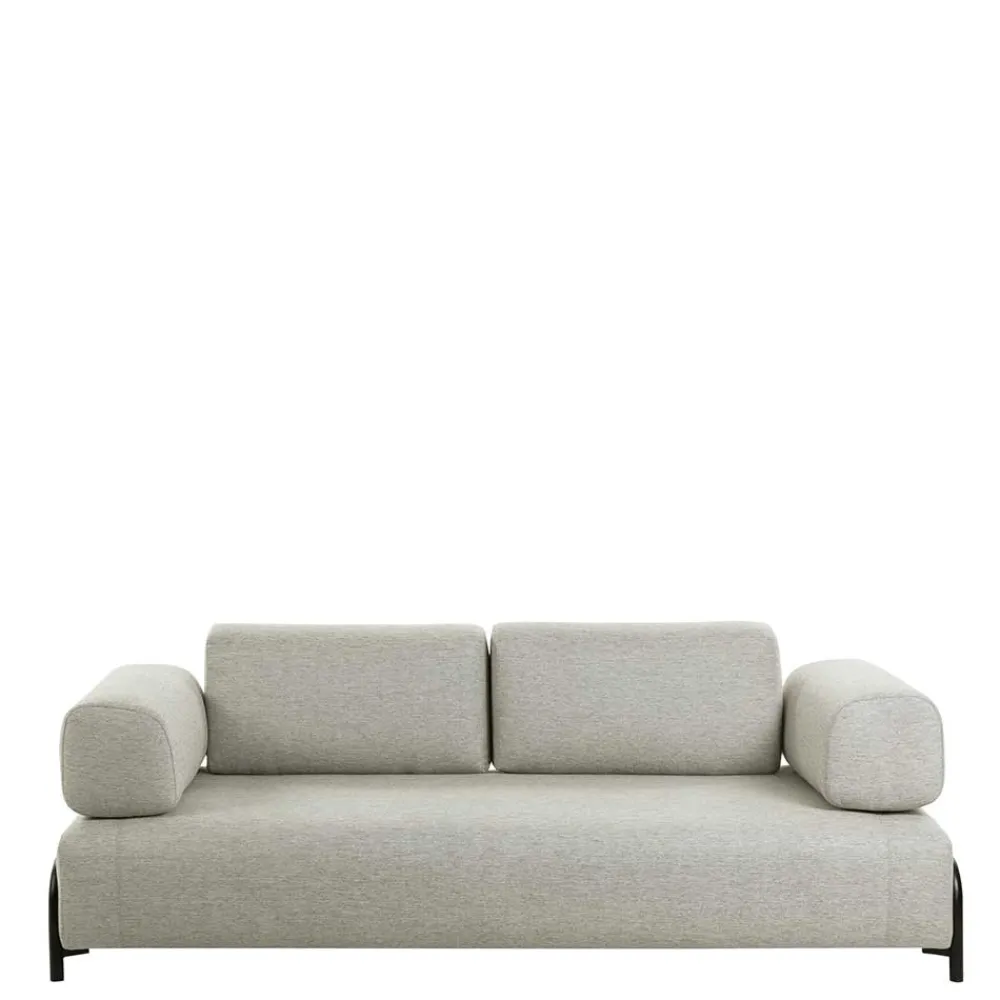 Wohnen Sofas<232 cm breites Webstoff Sofa in Beige - Aberdeens