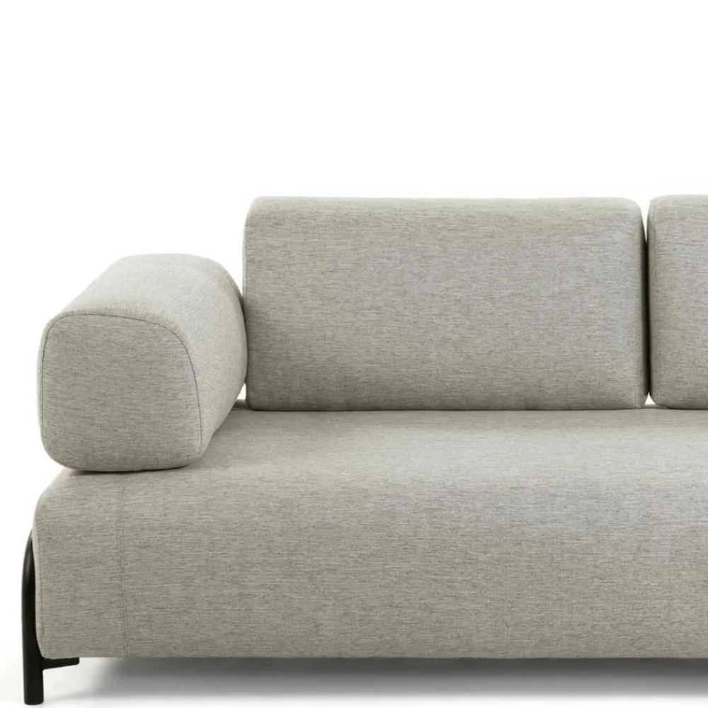 Wohnen Sofas<232 cm breites Webstoff Sofa in Beige - Aberdeens
