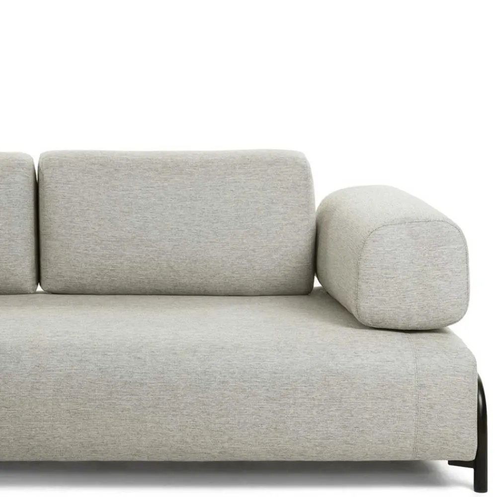 Wohnen Sofas<232 cm breites Webstoff Sofa in Beige - Aberdeens