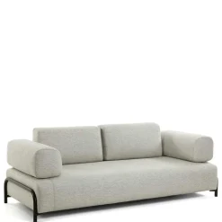 Wohnen Sofas<232 cm breites Webstoff Sofa in Beige - Aberdeens