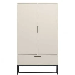 Wohnen Kommoden<149 cm hoher Schrank in Hellgrau - Lergavano