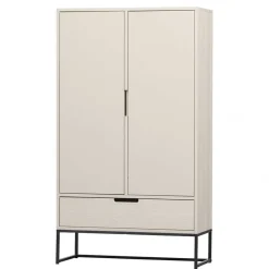 Wohnen Kommoden<149 cm hoher Schrank in Hellgrau - Lergavano