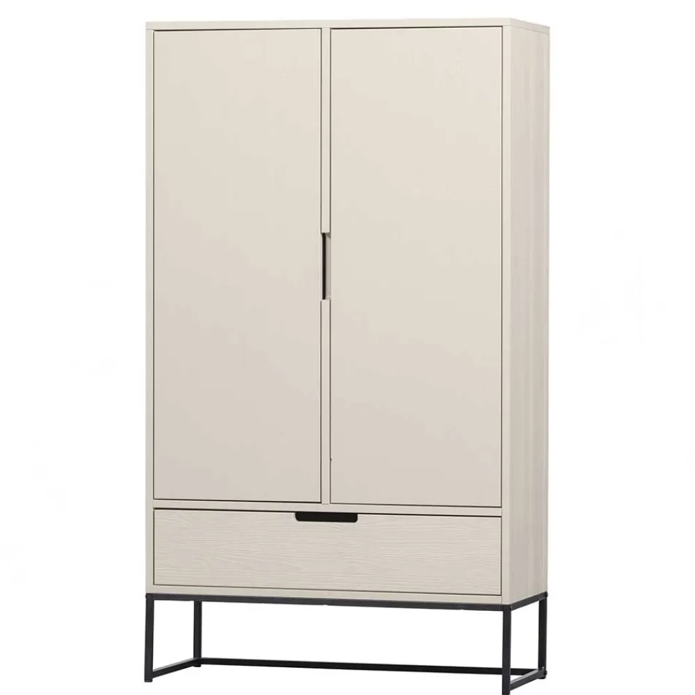 Wohnen Kommoden<149 cm hoher Schrank in Hellgrau - Lergavano