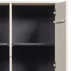 Wohnen Kommoden<149 cm hoher Schrank in Hellgrau - Lergavano