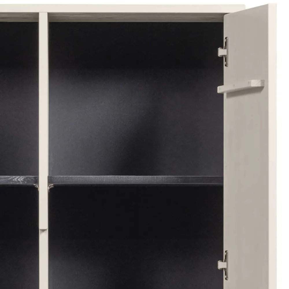 Wohnen Kommoden<149 cm hoher Schrank in Hellgrau - Lergavano