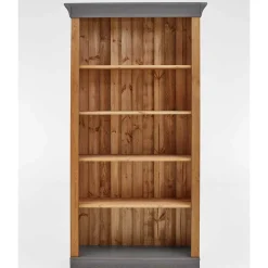 Wohnen Regale<202 cm hohes Landhaus Bücherregal zweifarbig - Eshelas