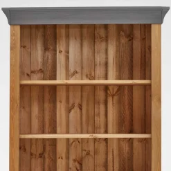 Wohnen Regale<202 cm hohes Landhaus Bücherregal zweifarbig - Eshelas