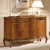 Wohnen Sideboards<100 cm hohes Sideboard in Nussbaum & Gold - Aciara