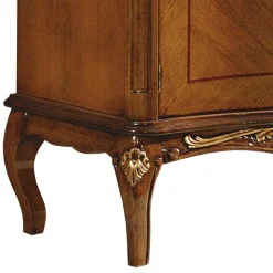 Wohnen Sideboards<100 cm hohes Sideboard in Nussbaum & Gold - Aciara